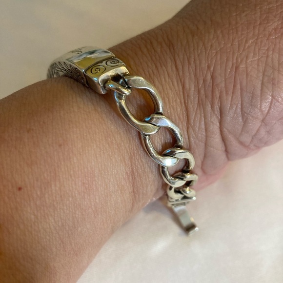 Brighton Friends Embellished Silver Tone Chain Bracelet - Picture 10 of 11